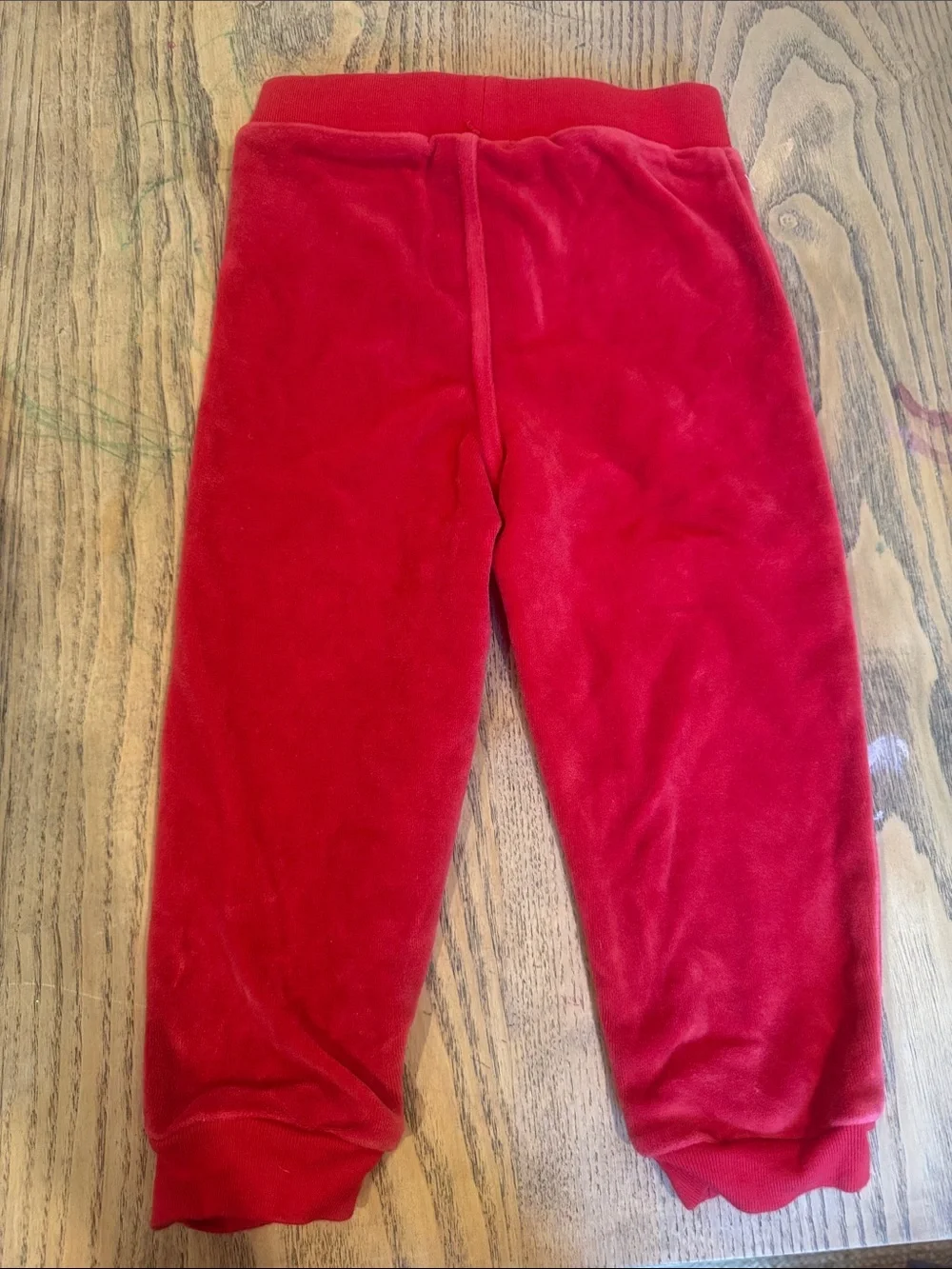 Ralph Lauren Kids Red Velour Two Piece Set - Cozy Pullover Top & Pants